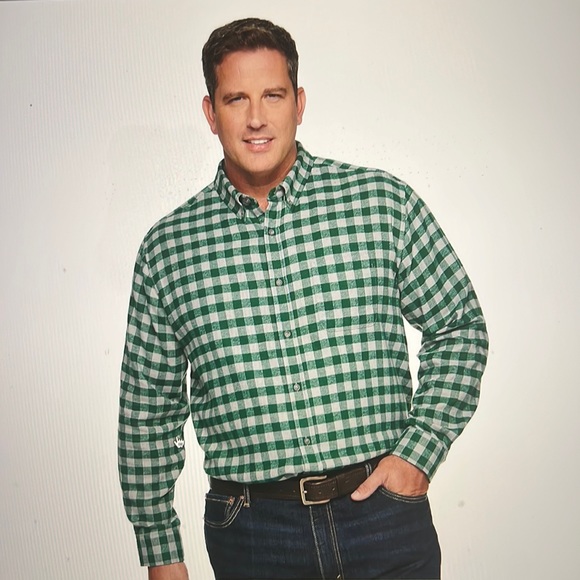 NWT Croft & Barrow Big & Tall Classic-Fit Flannel Button-Down Shirt Size: XXL - Picture 1 of 1